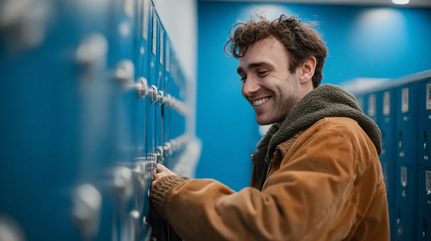 Gäste am VENLOCK Schließfach